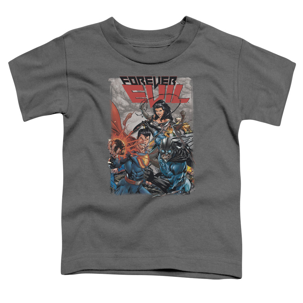 Justice League Crime Syndicate Toddler Kids Youth T Shirt Charcoal Officially Licensed