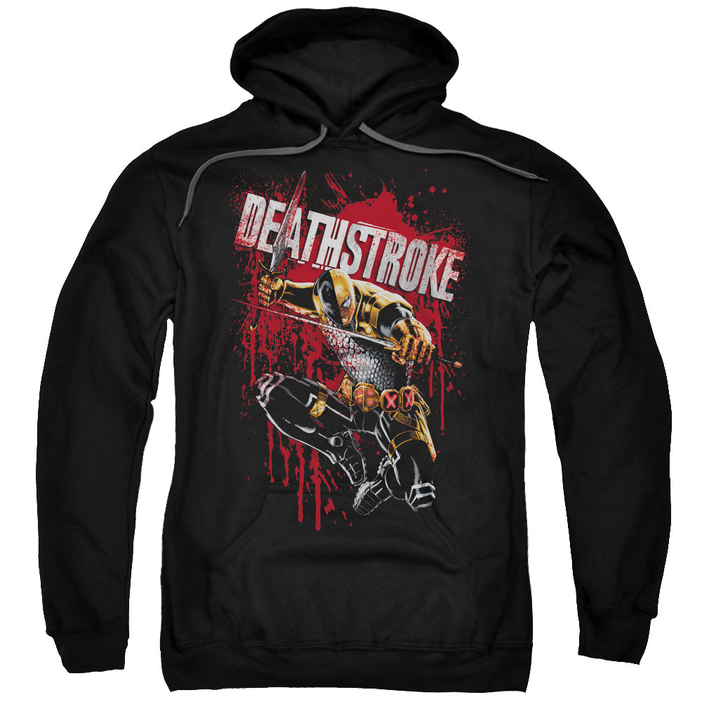Justice League Blood Splattered Mens Hoodie Black Officially Licensed