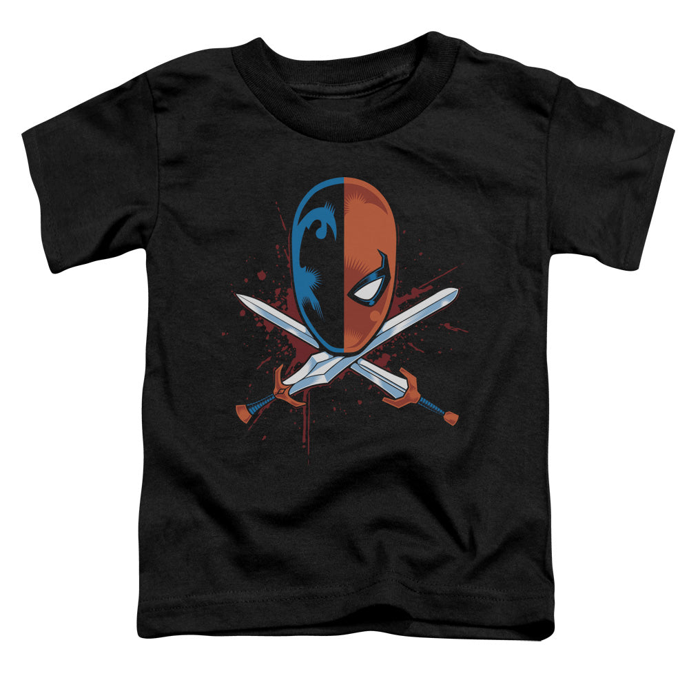 Justice League Crossed Swords Toddler Kids Youth T Shirt Black Officially Licensed