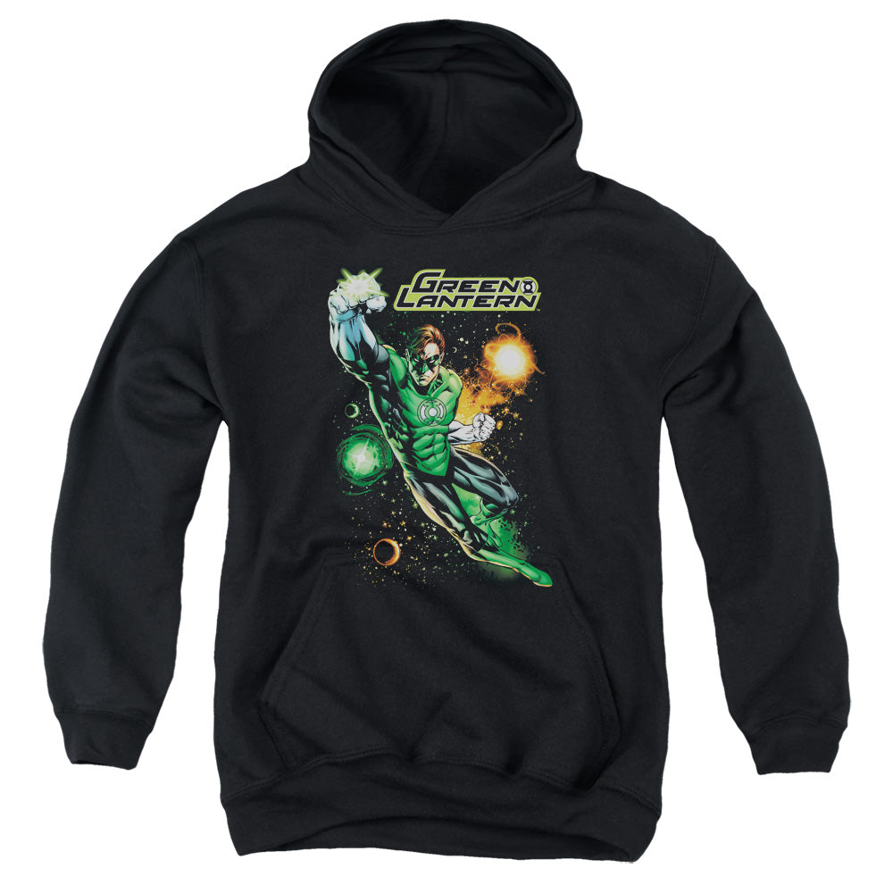 Justice League Galactic Guardian Kids Youth Hoodie Black Officially Licensed