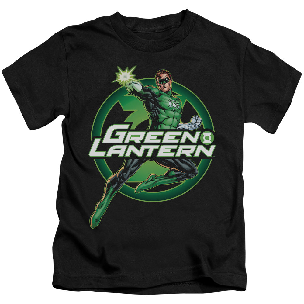 Justice League Lantern Glow Juvenile Kids Youth T Shirt Black Officially Licensed
