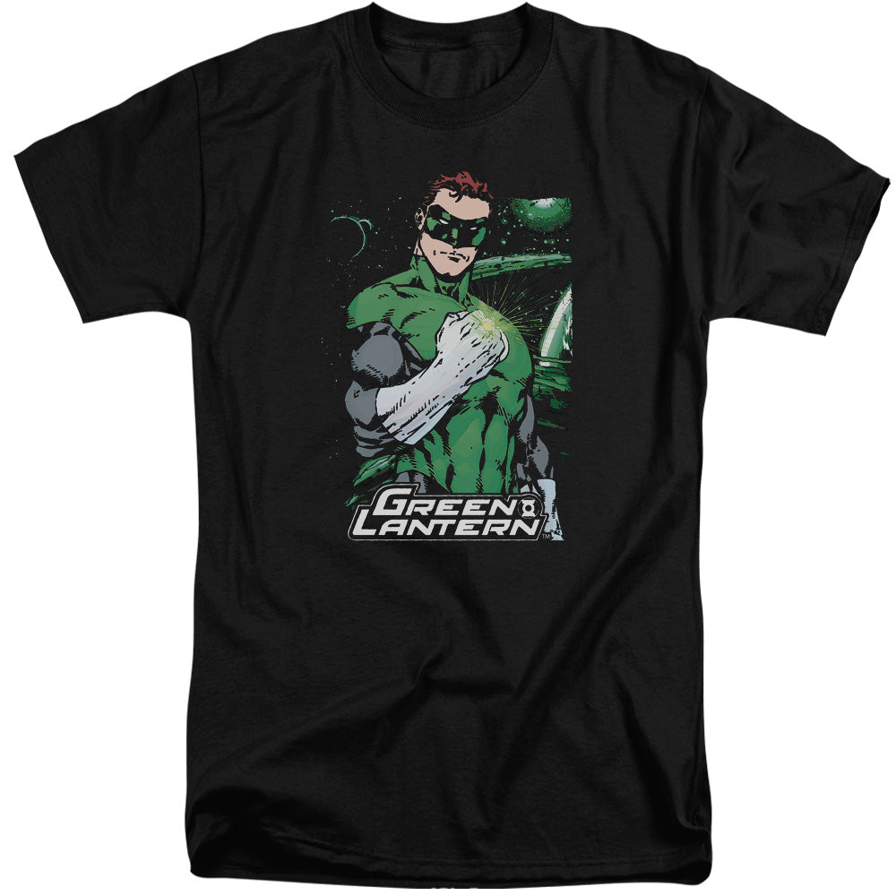 Justice League Of America Fist Flare Mens Tall T Shirt Black Officially Licensed