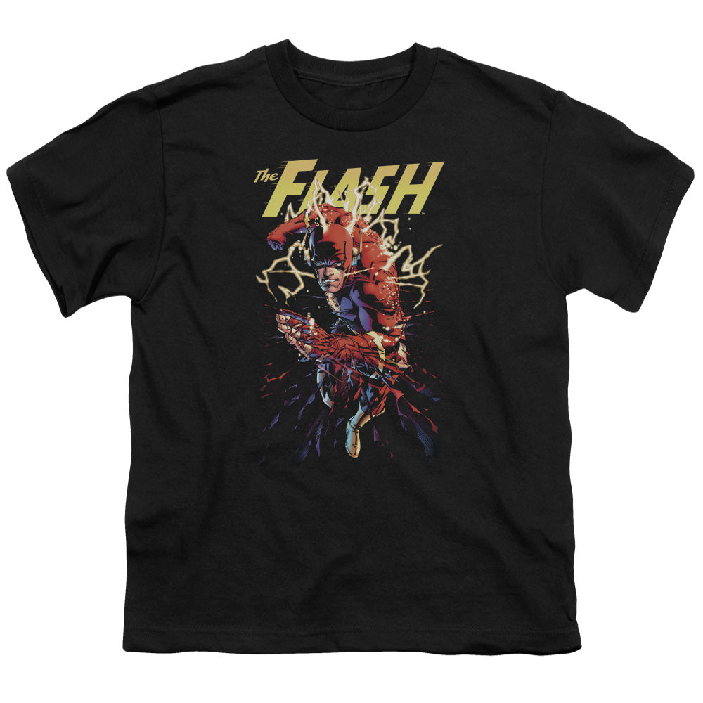 Justice League Ripping Apart Kids Youth T Shirt Black Officially Licensed