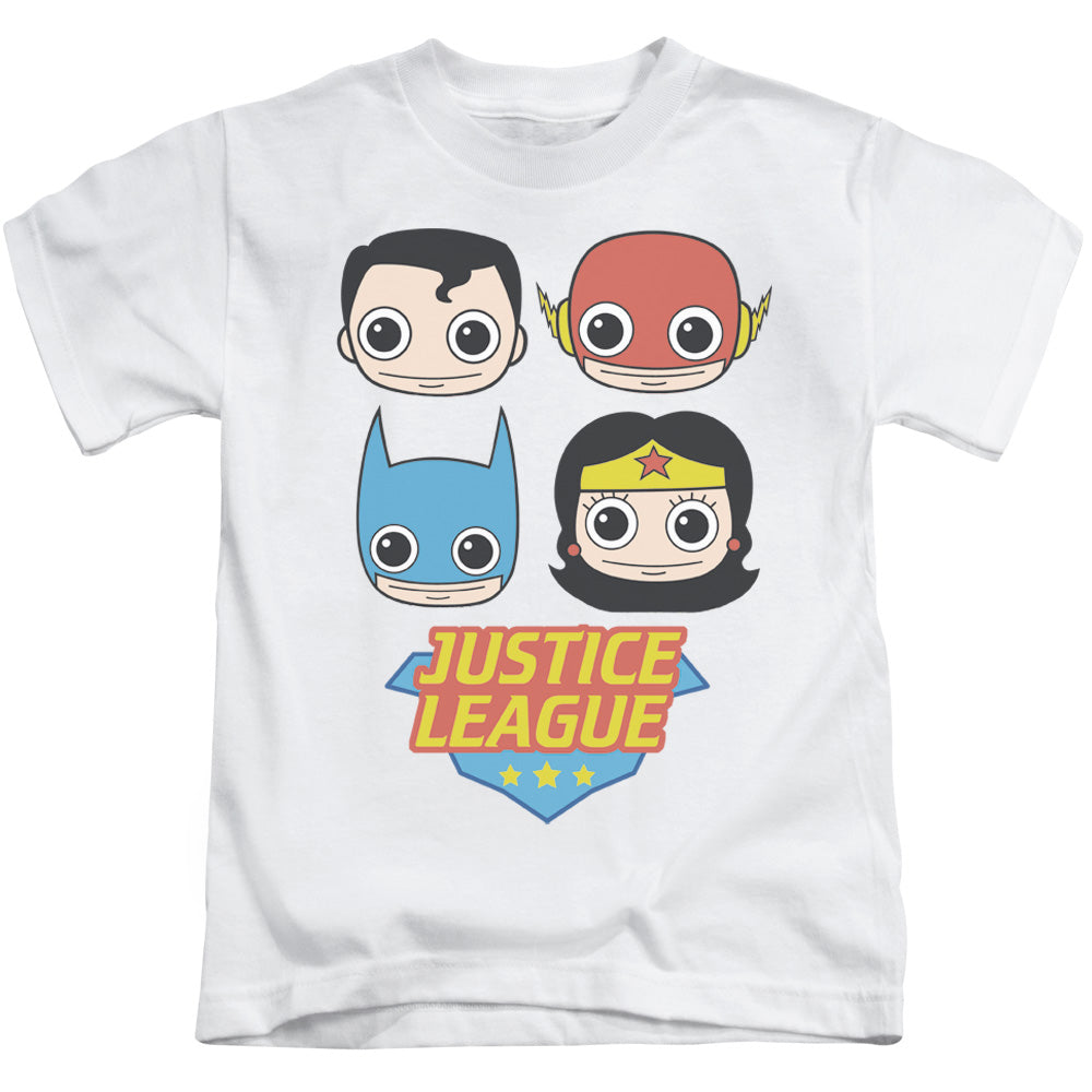 Justice League Lil League Juvenile Kids Youth T Shirt White Officially Licensed