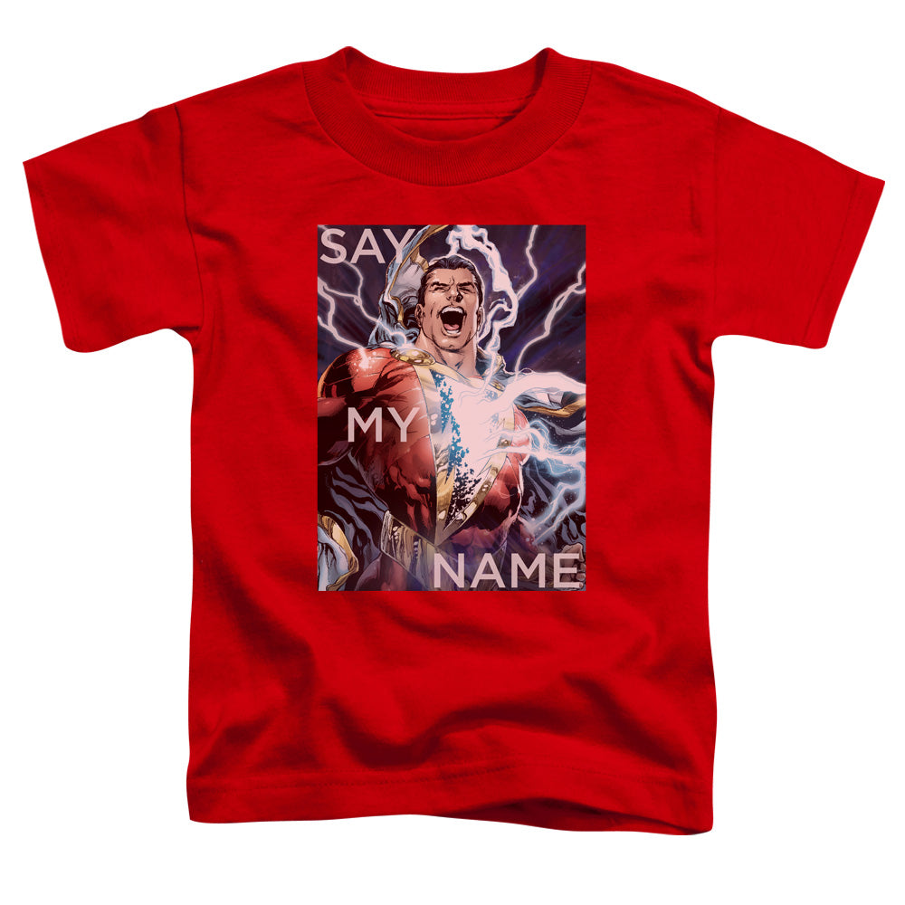 Justice League Say My Name Toddler Kids Youth T Shirt Red Officially Licensed