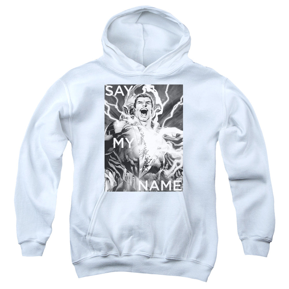 Justice League Say My Name Kids Youth Hoodie White Officially Licensed