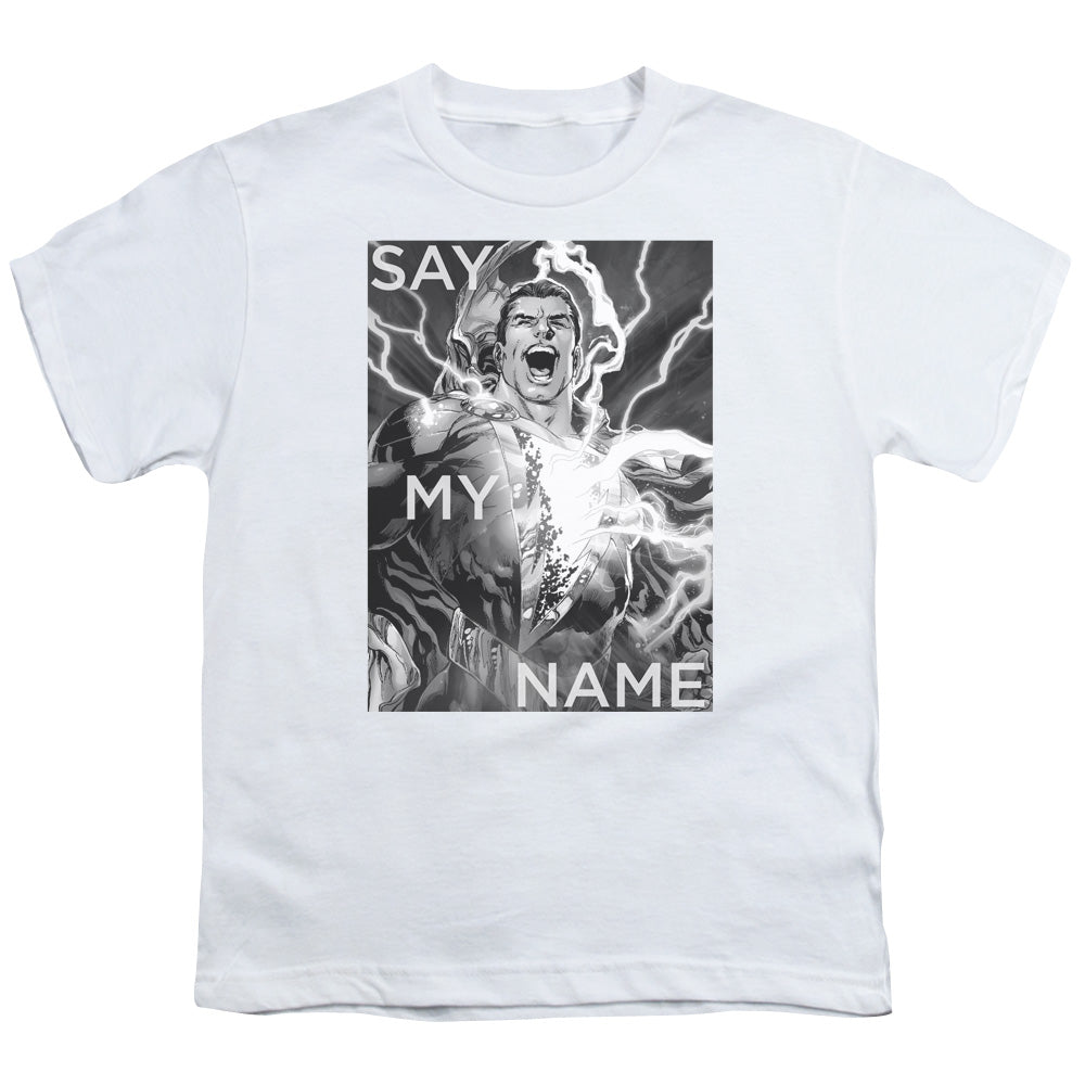 Justice League Say My Name Kids Youth T Shirt White Officially Licensed
