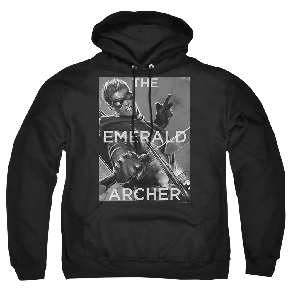 Justice League Of America Trigger Mens Hoodie Black Officially Licensed