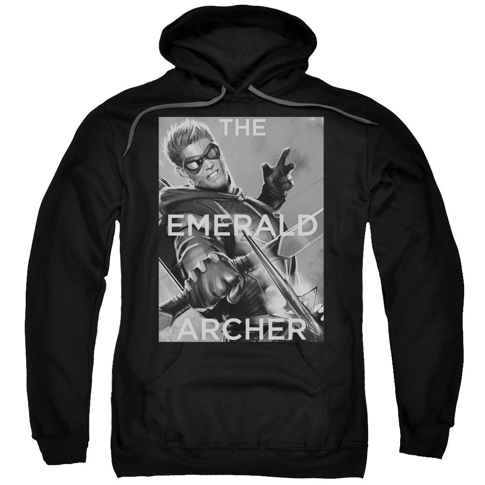 Justice League Trigger Mens Hoodie Black Officially Licensed