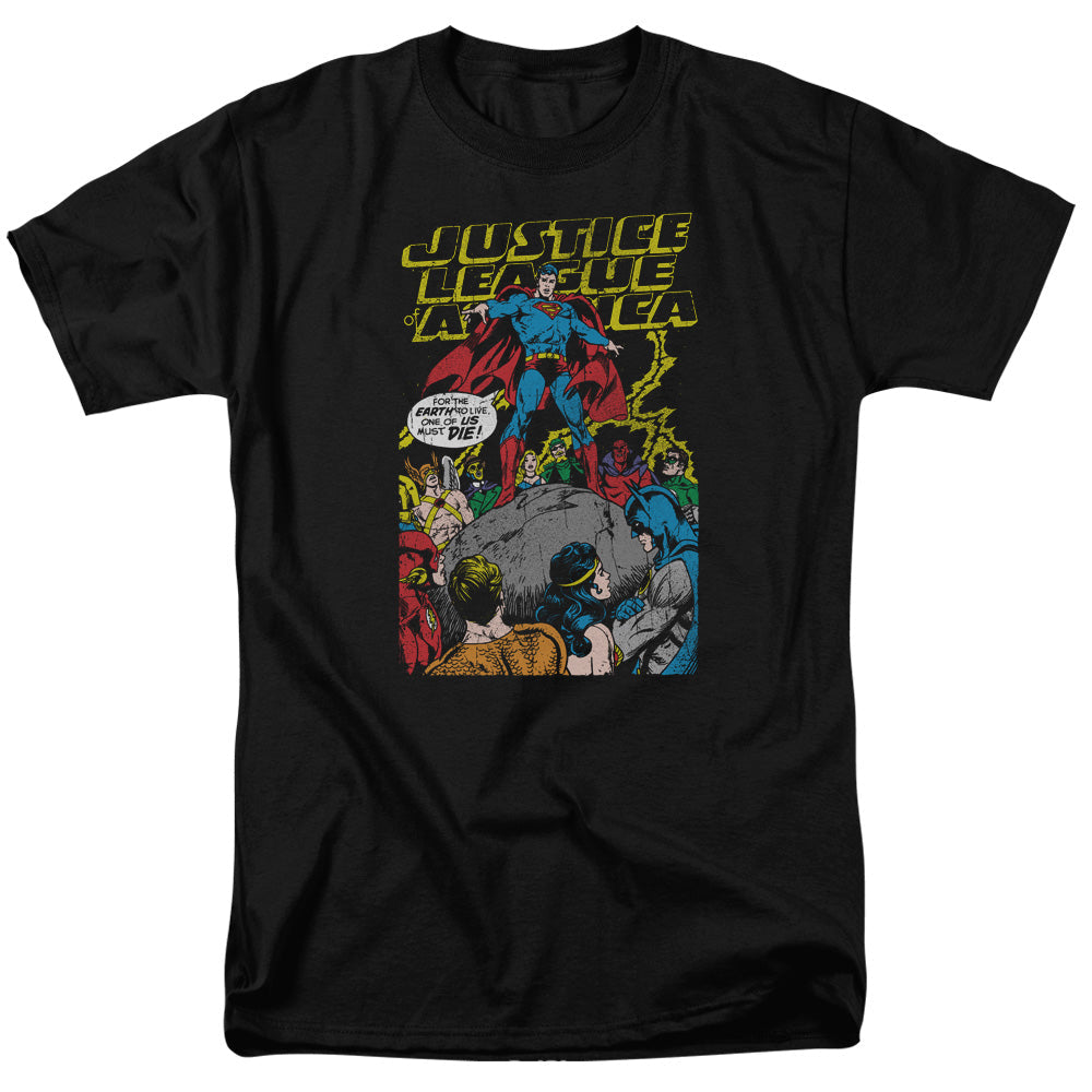 Justice League Of America Ultimate Scarifice Mens T Shirt Black Officially Licensed