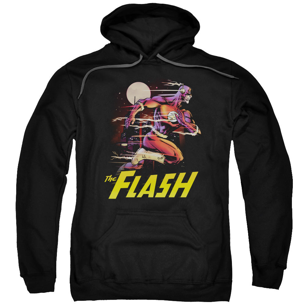 Justice League City Run Mens Hoodie Black Officially Licensed