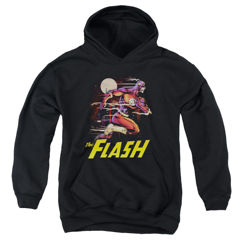 Justice League City Run Kids Youth Hoodie Black Officially Licensed