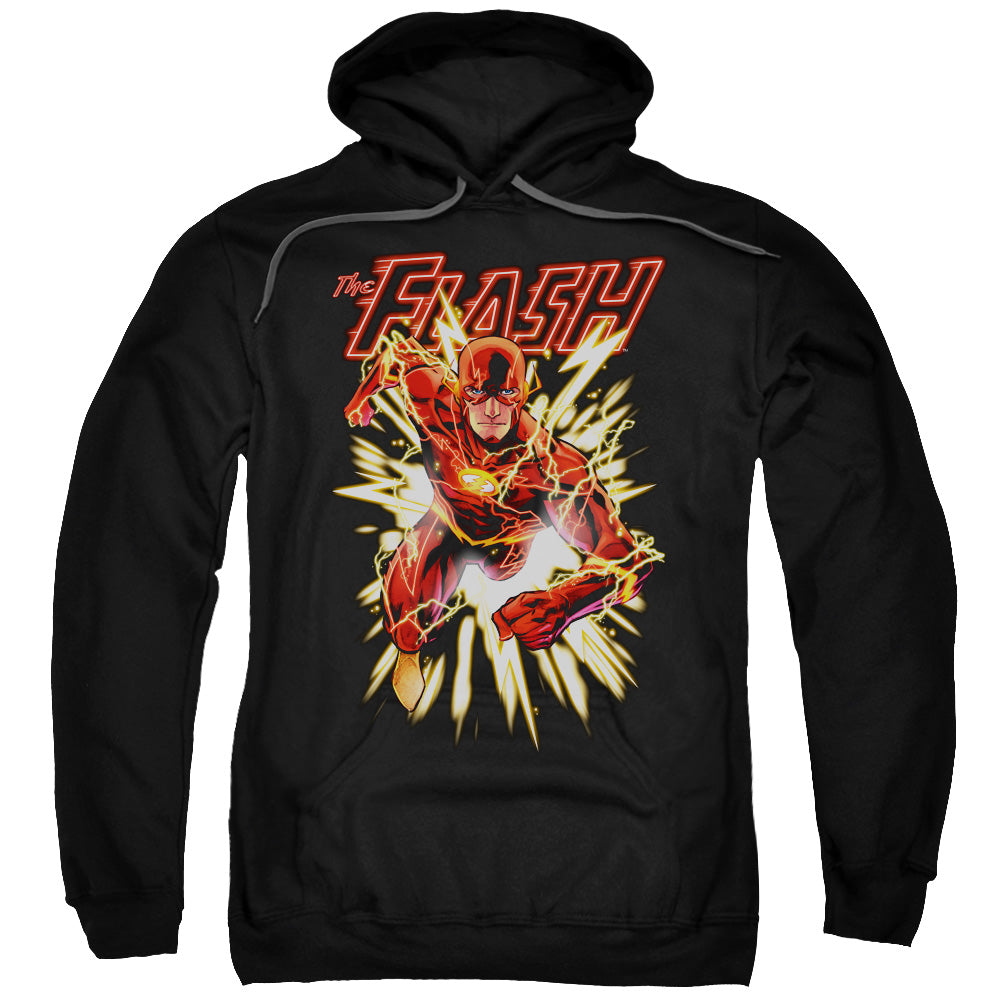Justice League Flash Glow Mens Hoodie Black Officially Licensed