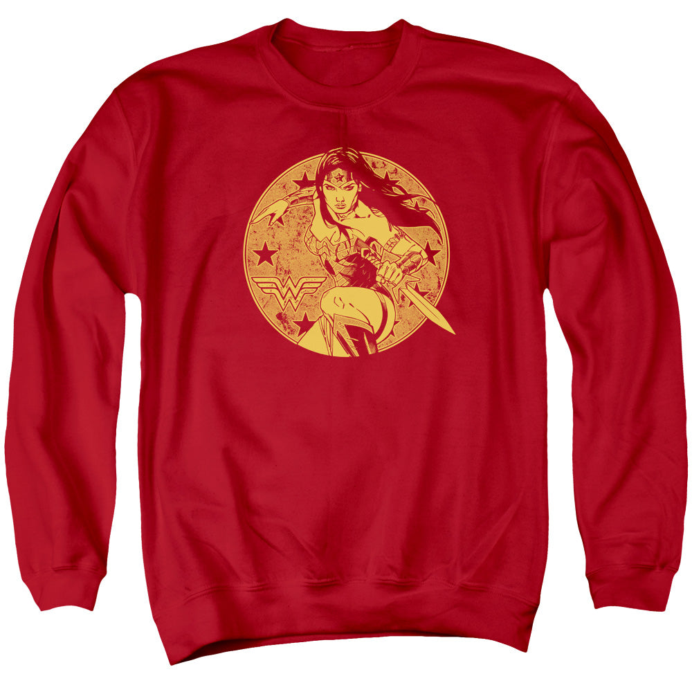 Justice League Young Wonder Mens Crewneck Sweatshirt Red Officially Licensed