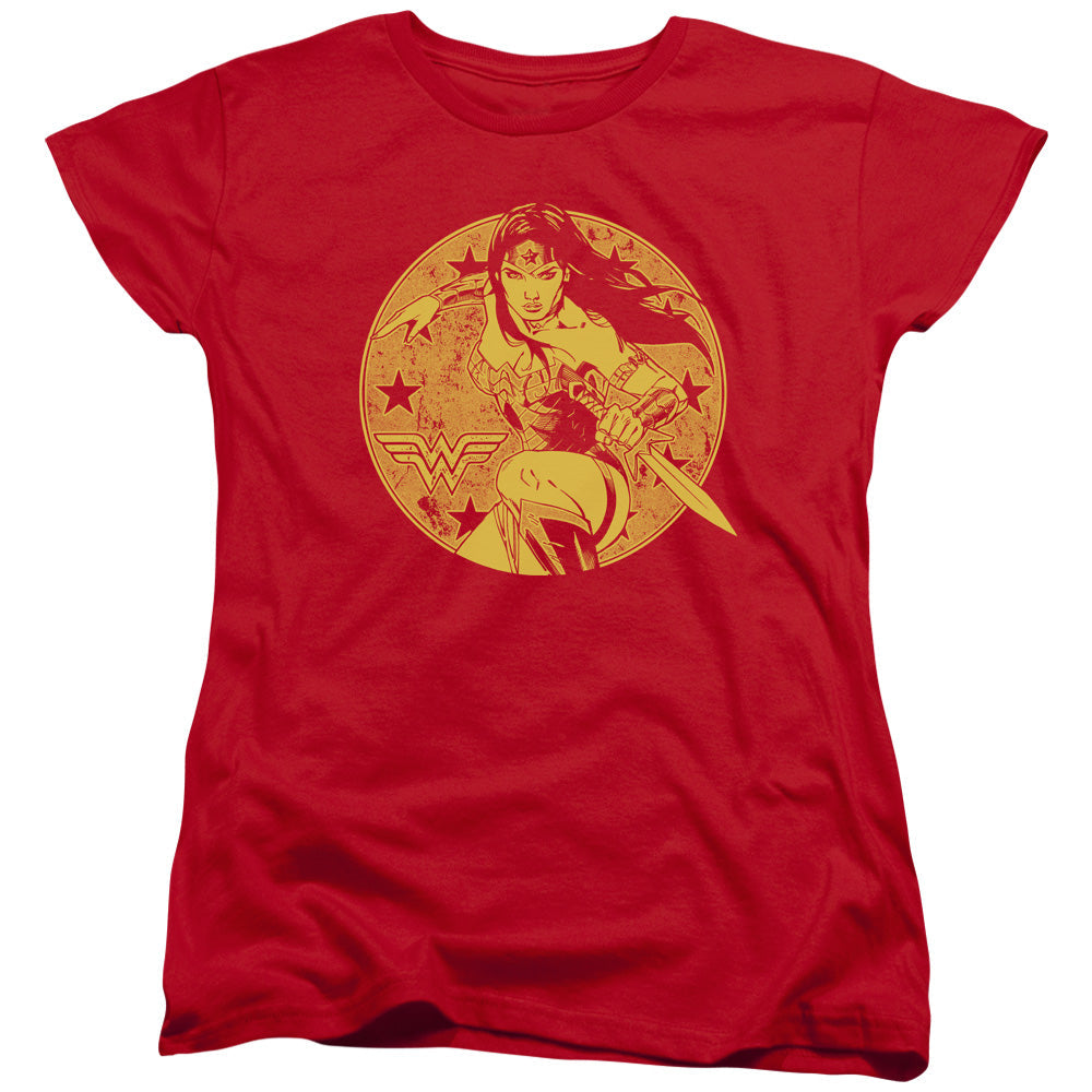 Justice League Young Wonder Womens T Shirt Red Officially Licensed
