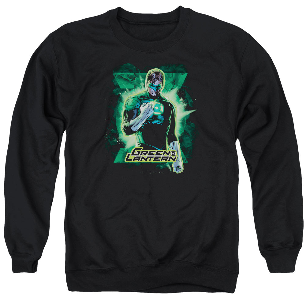 Justice League Gl Brooding Mens Crewneck Sweatshirt Black Officially Licensed