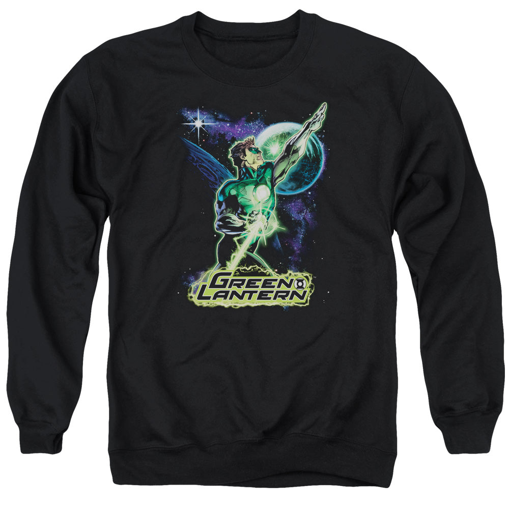 Justice League Hal Galaxy Mens Crewneck Sweatshirt Black Officially Licensed
