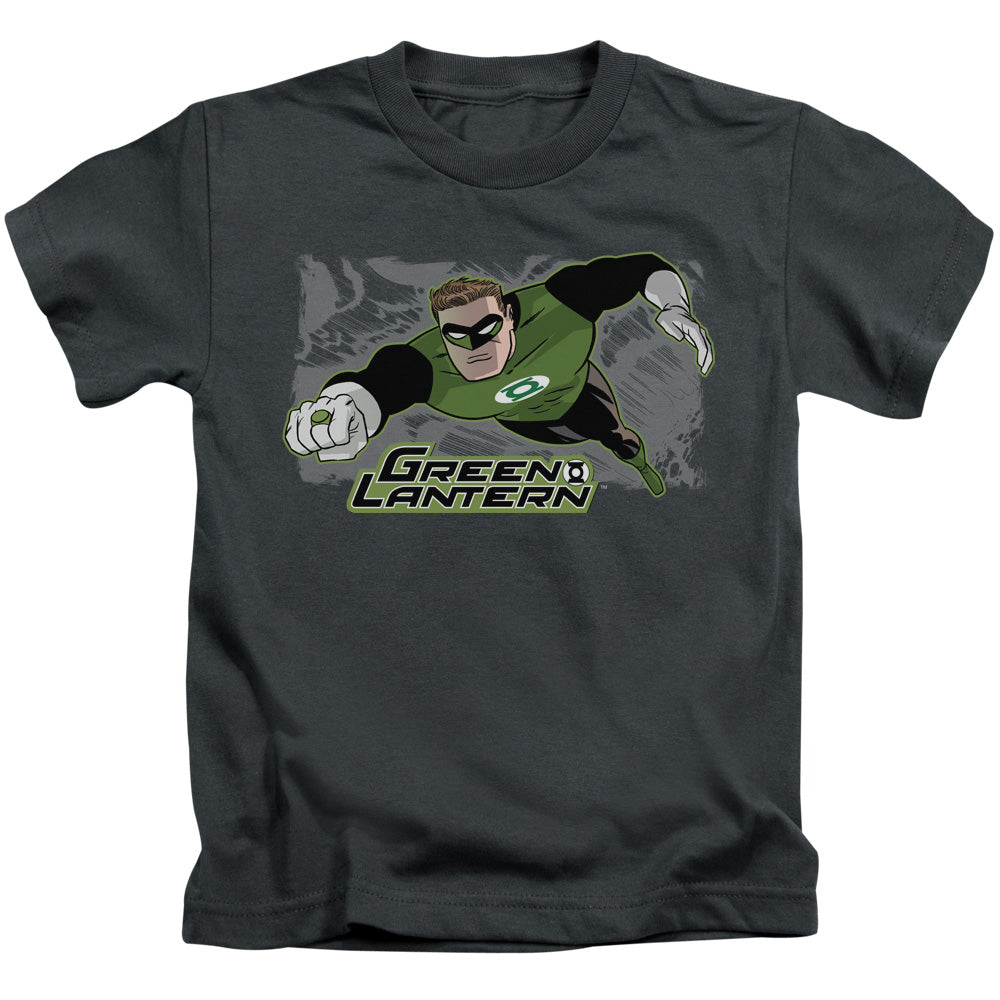 Justice League Space Cop Juvenile Kids Youth T Shirt Charcoal Officially Licensed