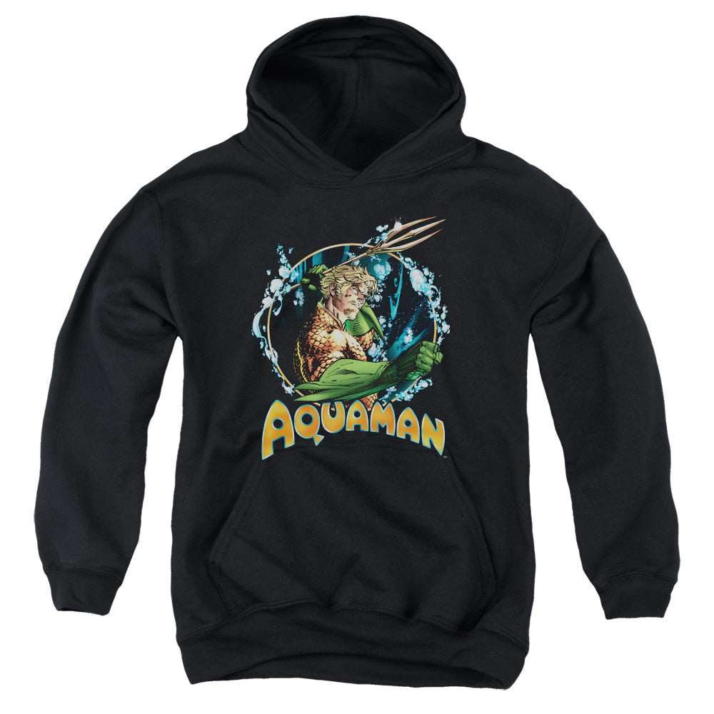 Justice League Ruler of the Seas Kids Youth Hoodie Black Officially Licensed