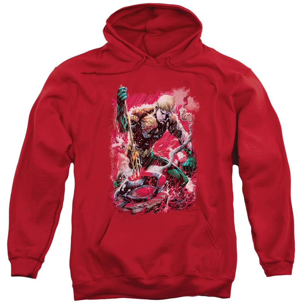 Justice League Finished Mens Hoodie Red Officially Licensed