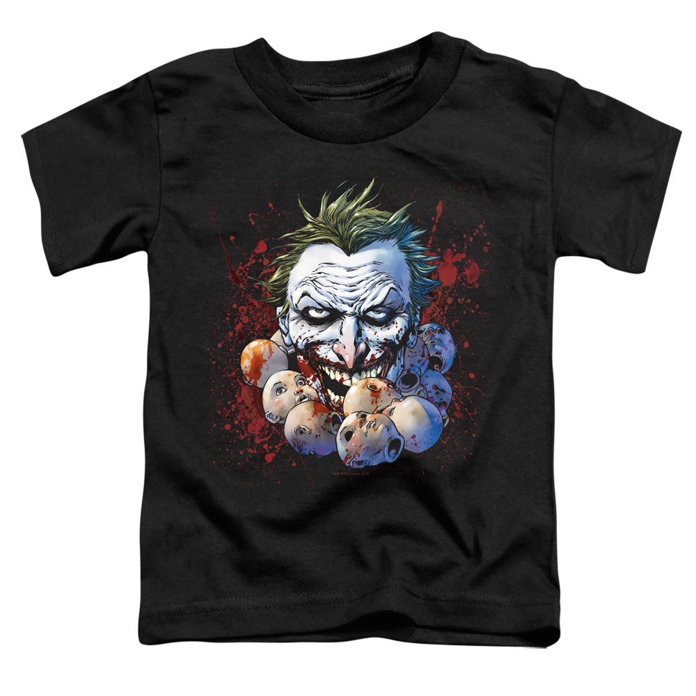 Justice League Doll Heads Toddler Kids Youth T Shirt Black Officially Licensed