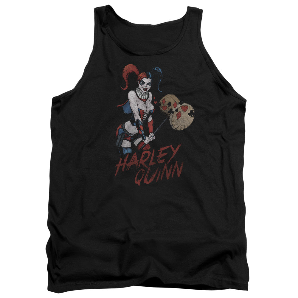 Justice League Assemble Harley Hammer Mens Tank Top Shirt Black Officially Licensed