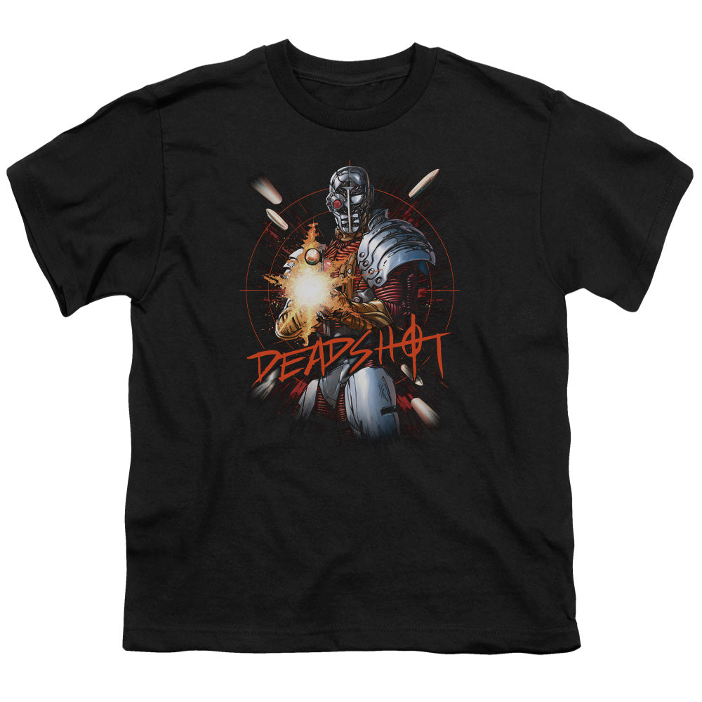 Justice League Deadshot Kids Youth T Shirt Black Officially Licensed