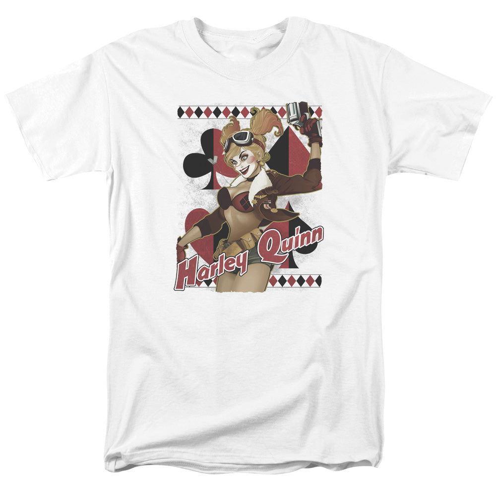 Justice League Of America Harley Bombshetll Mens T Shirt White Officially Licensed