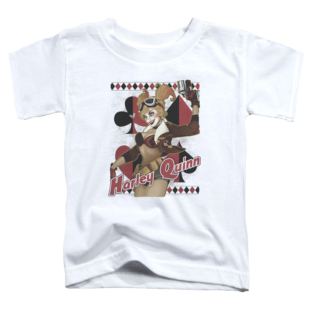 Justice League Harley Bombshetll Toddler Kids Youth T Shirt White Officially Licensed