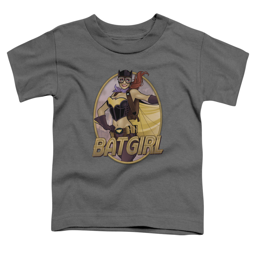 Justice League Batgirl Bombshell Toddler Kids Youth T Shirt Charcoal Officially Licensed