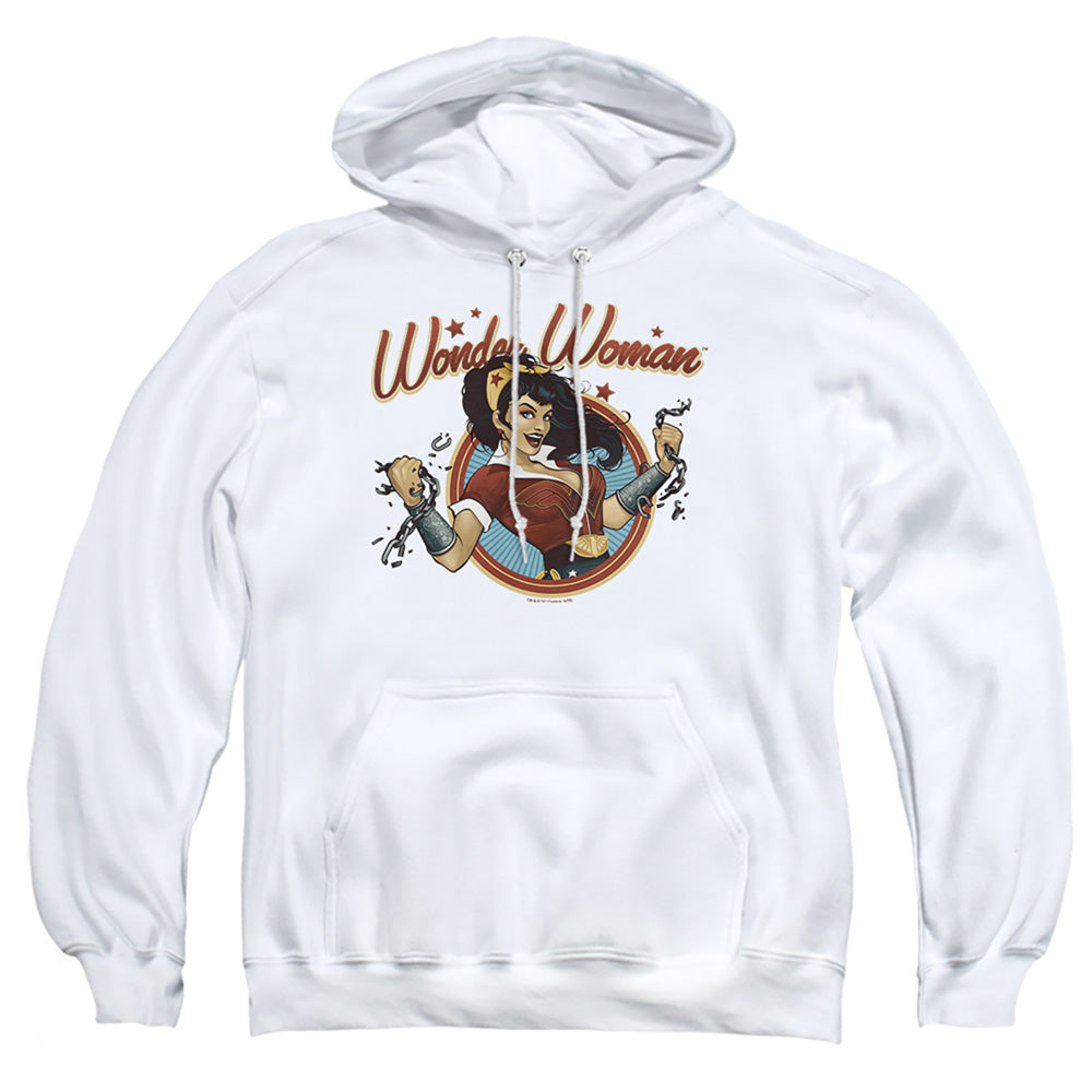 Justice League Of America Wonder Break Mens Hoodie White Officially Licensed