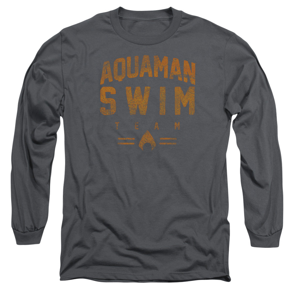 Jla Swin Team Mens Long Sleeve Shirt Charcoal Officially Licensed