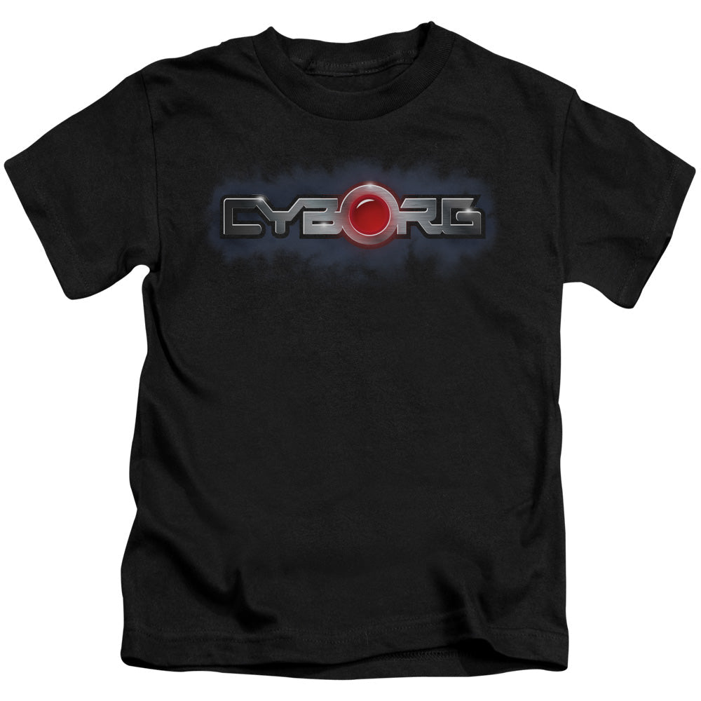 Justice League Cyborg Title Juvenile Kids Youth T Shirt Black Officially Licensed