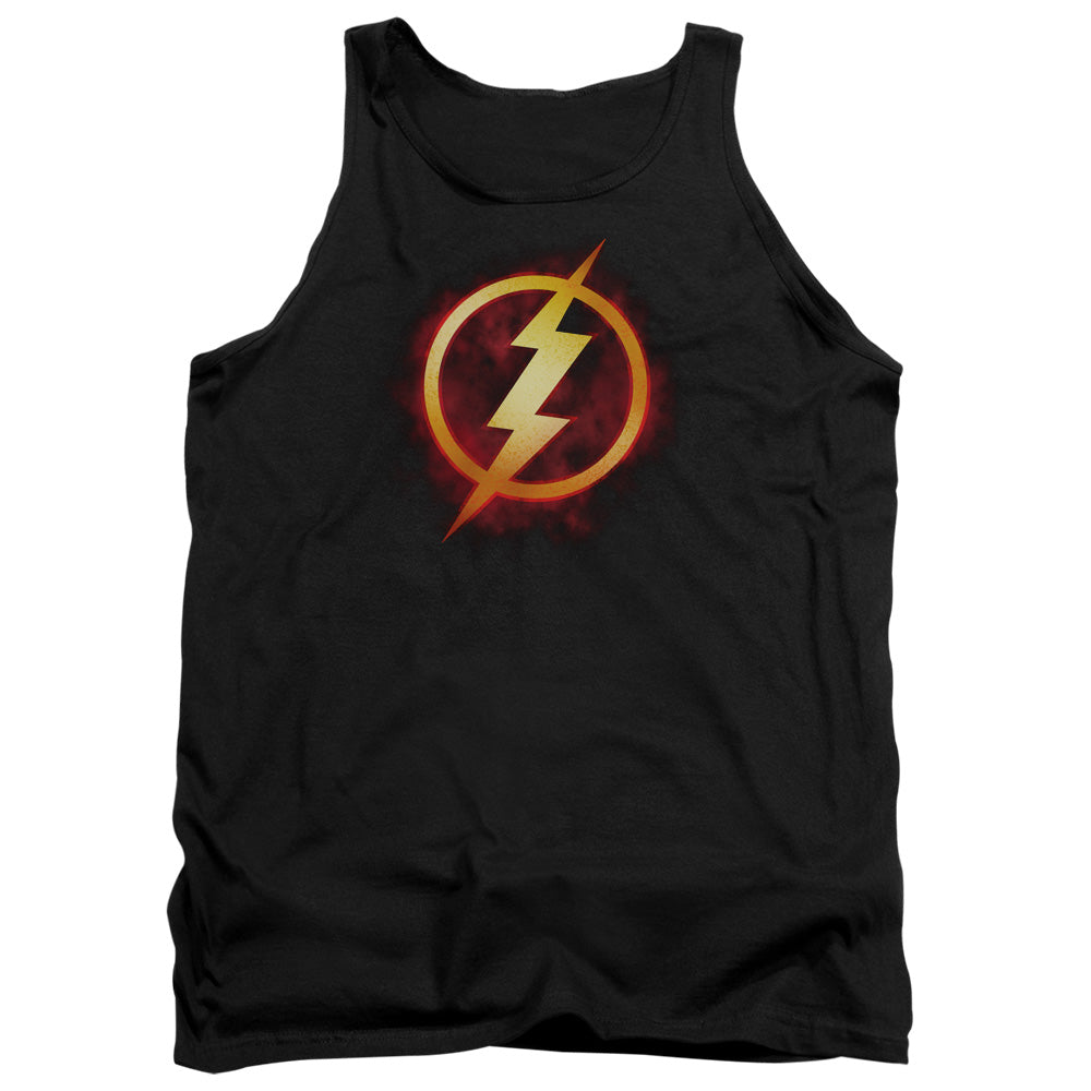 Justice League Assemble Flash Title Mens Tank Top Shirt Black Officially Licensed