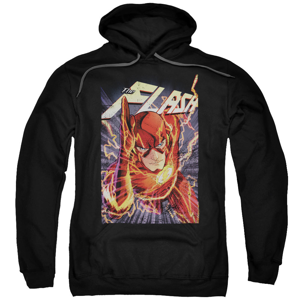 Justice League Flash One Mens Hoodie Black Officially Licensed