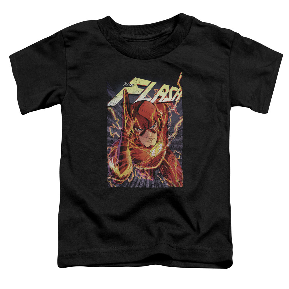 Justice League Flash One Toddler Kids Youth T Shirt Black Officially Licensed