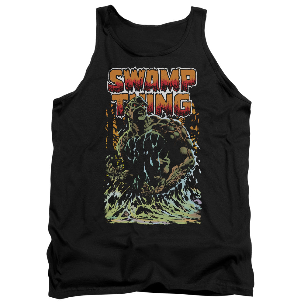 Justice League Assemble Swamp Thing Mens Tank Top Shirt Black Officially Licensed