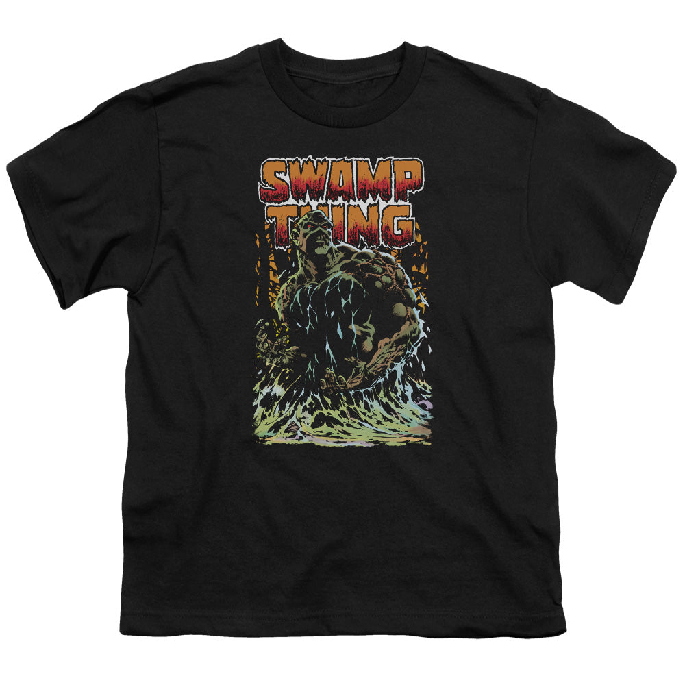 Justice League Swamp Thing Kids Youth T Shirt Black Officially Licensed