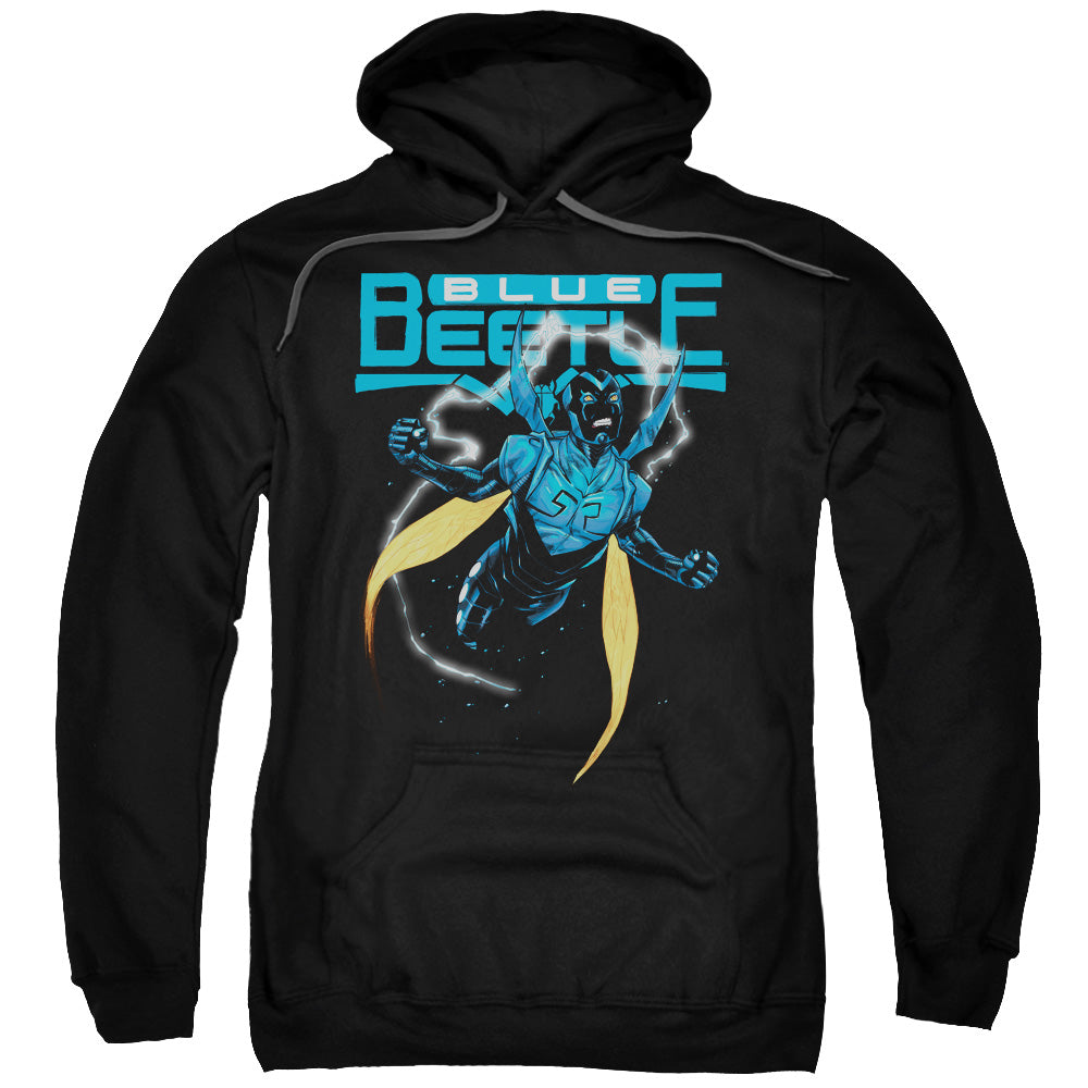 Justice League Blue Beetle Mens Hoodie Black Officially Licensed