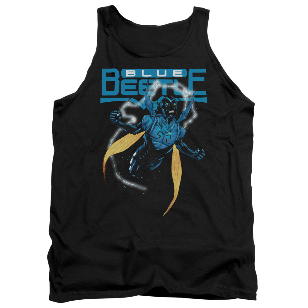 Justice League Blue Beetle Mens Tank Top Shirt Black Officially Licensed