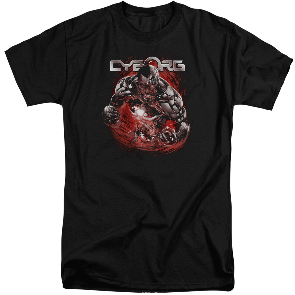 Justice League Of America Engaged Mens Tall T Shirt Black Officially Licensed