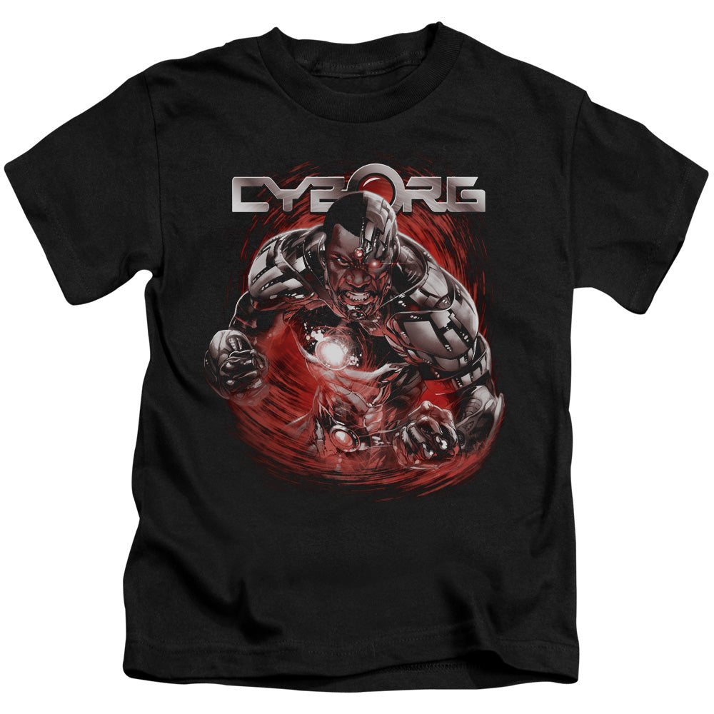Justice League Engaged Juvenile Kids Youth T Shirt Black Officially Licensed