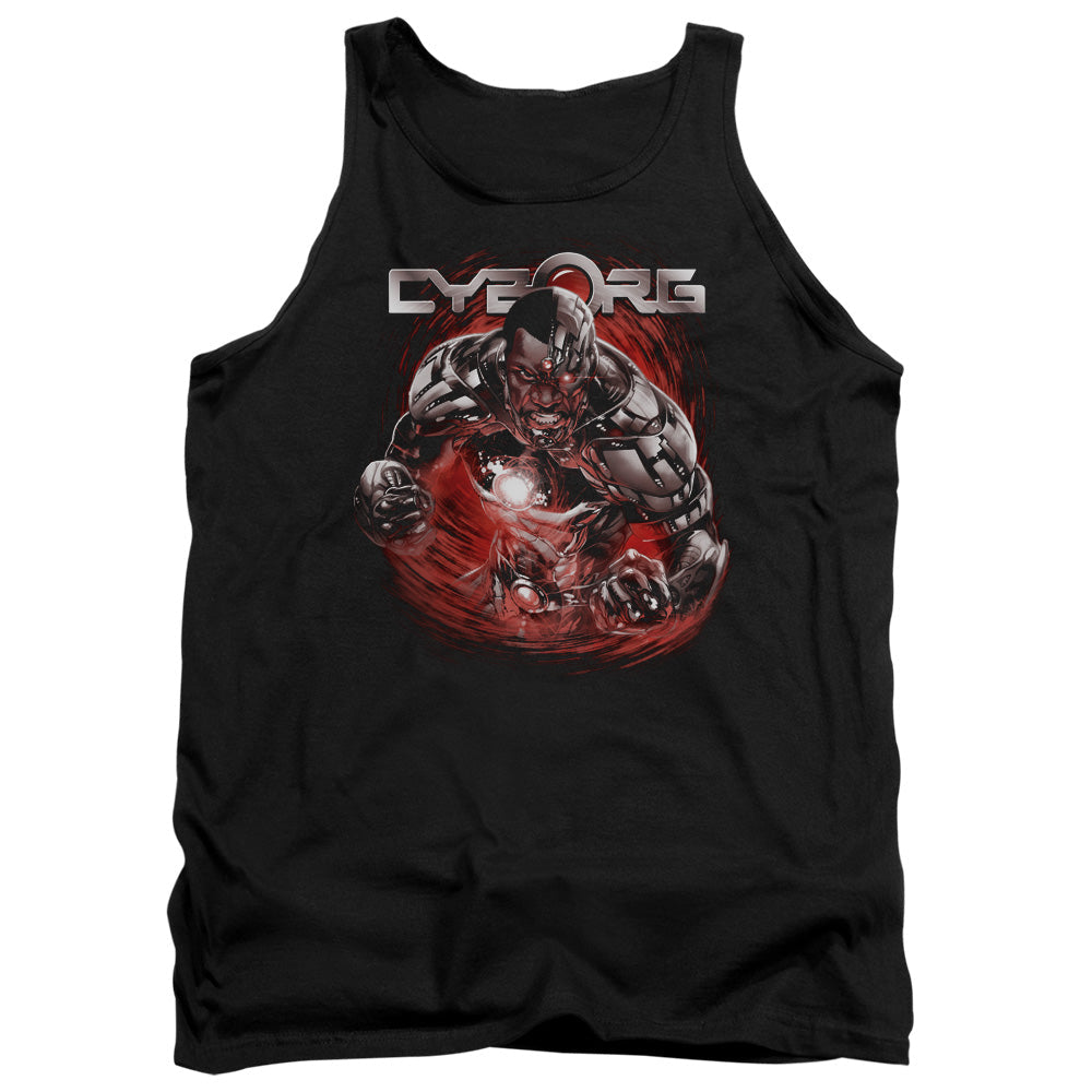 Justice League Engaged Mens Tank Top Shirt Black Officially Licensed