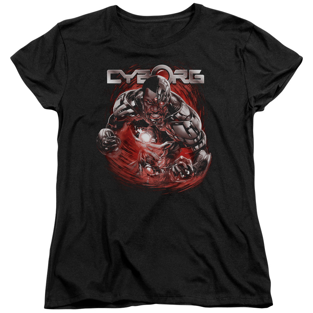 Justice League Engaged Womens T Shirt Black Officially Licensed