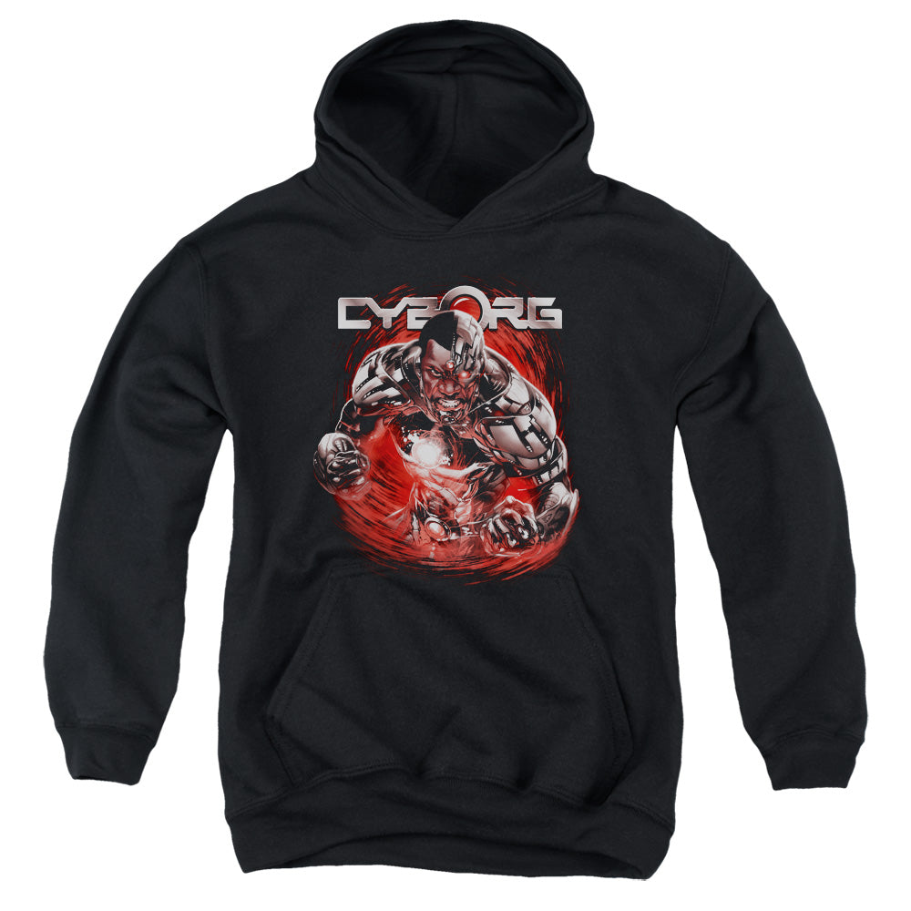 Justice League Engaged Kids Youth Hoodie Black Officially Licensed