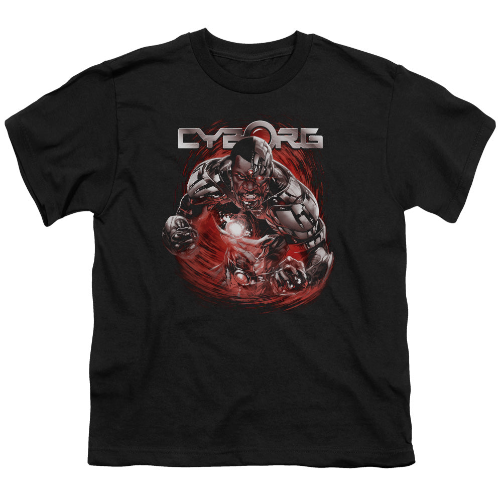 Justice League Engaged Kids Youth T Shirt Black Officially Licensed
