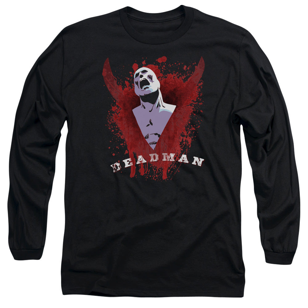 Jla Possession Mens Long Sleeve Shirt Black Officially Licensed