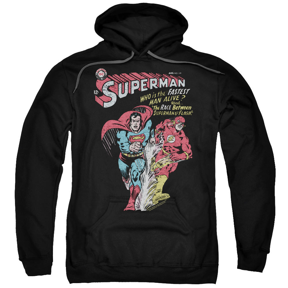 Justice League Fastest Mens Hoodie Black Officially Licensed