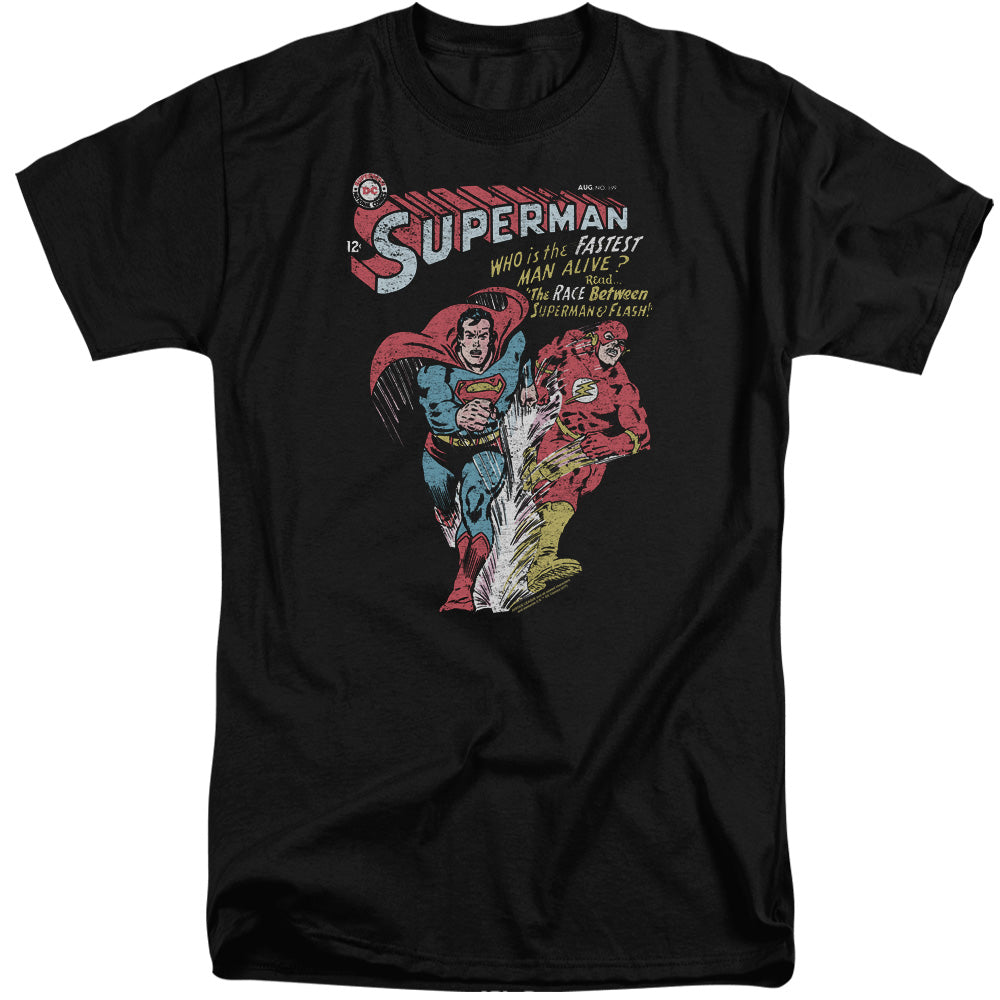 Justice League Of America Fastest Mens Tall T Shirt Black Officially Licensed