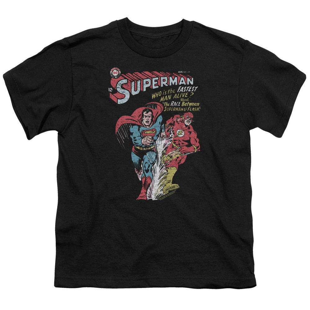 Justice League Fastest Kids Youth T Shirt Black Officially Licensed